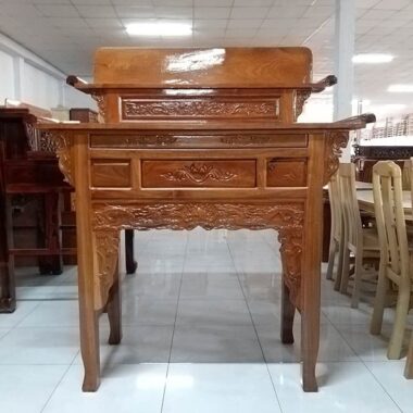Bàn Thờ 2 Tầng Gỗ Tràm Xe 107cm - SP646