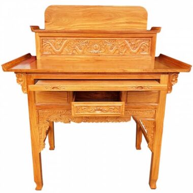 Bàn Thờ Gia Tiên 2 Tầng Gỗ Gõ Đỏ Cao Cấp 1m54