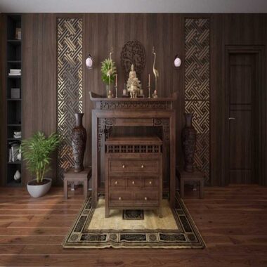 Bàn thờ gỗ Óc chó