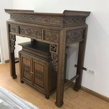 bàn thờ gỗ óc chó cao cấp