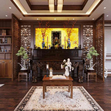 Bàn thờ gỗ Óc Chó TDED