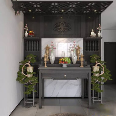 Bàn Thờ Phật Và Thờ Gia Tiên Đẹp Hút Lộc
