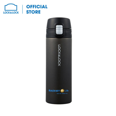 Bình giữ nhiệt Lock&Lock Colorful 330ml LHC3221BLK (Đen) in logo BaoVietlife