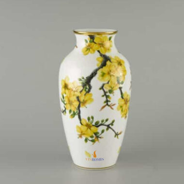 Bình hoa 27x14.5cm Hoa Mai MILO(112776295) in logo Vinhomes HG