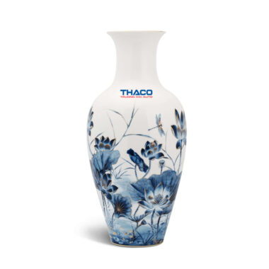 Bình hoa 50cm Sen Vàng (115054345) in logo Thaco HG