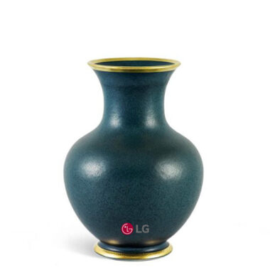 Bình hoa Minh Long hỏa biến – Xanh Ngọc Bích Matte Chỉ in logo LG HG