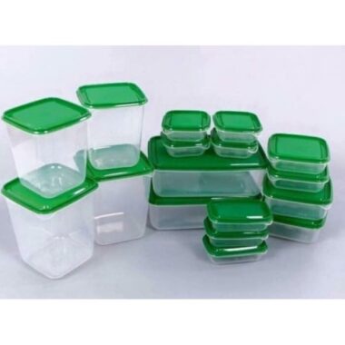 Bộ 17 hộp có nắp đựng thực phẩm chất liệu nhựa an toàn