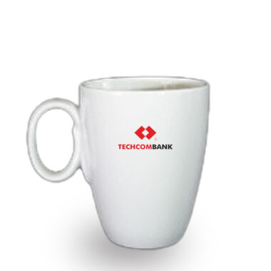 Ca Trà Minh Long 0.25 L Quai Oval Trắng in logo Techcombank HG