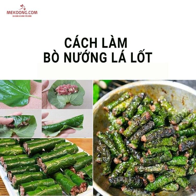 cách làm bò nướng lá lốt