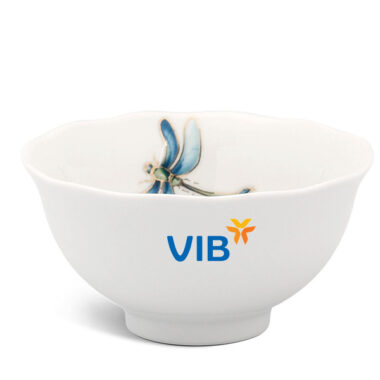 Chén cơm 11.5 cm – Mẫu Đơn IFP – Thanh TrúcIn Logo quà tặng VIB HG