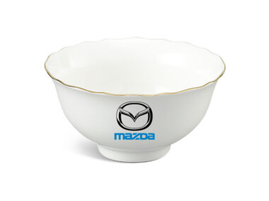 Chén Sứ Ăn Cơm Minh Long quà tặng Mẫu Đơn IFP – Chỉ Vàng In Logo quà tặng Mazda HG