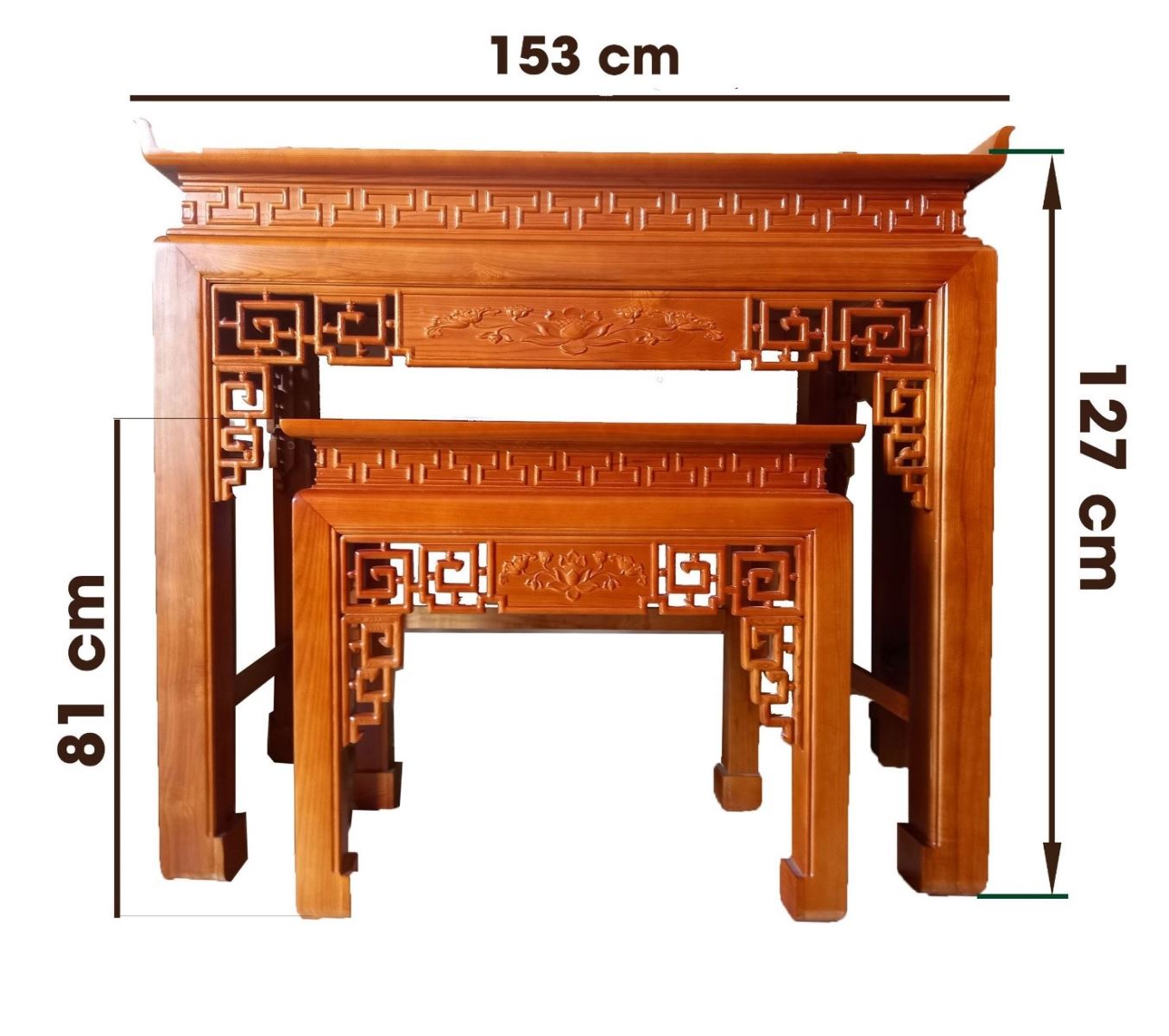 Cách chọn kích thước bàn thờ đẹp, chuẩn, thông dụng hiện nay