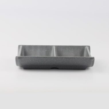 Dĩa Chấm 2 Ngăn DV071-5 Đen Nhám Thái Lan