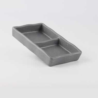 Dĩa Chấm 2 Ngăn DV104-5.3 Đen Nhám Thái Lan