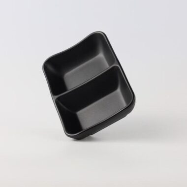 Dĩa Chấm 2 Ngăn DV319 Đen Nhám Superware