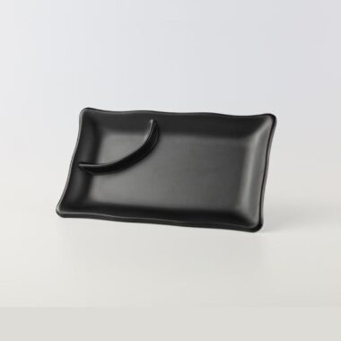 Dĩa Chữ Nhật TV335 Đen Nhám Superware