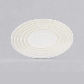 Dĩa Oval Ảo Màu Trắng Superware Melamine