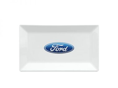 Đĩa Sứ Trắng Minh Long Daisy – Trắng In Logo Ford