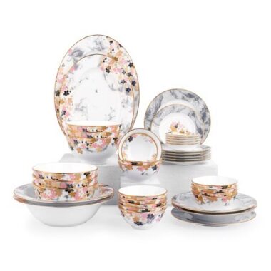 Bộ bàn ăn Châu Á đầy đủ 38 món Moonlit Blossoms 4969