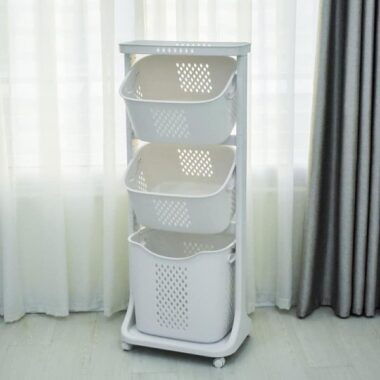 Kệ nhựa 3 tầng Holla màu trắng