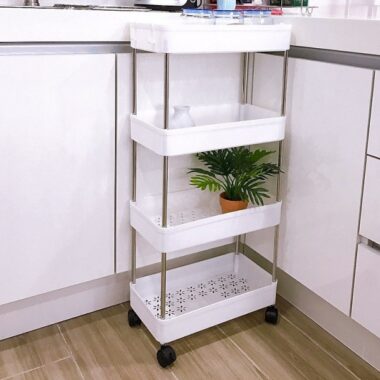 Kệ nhựa để đồ đa năng cao cấp- kệ nhiều ngăn- kệ trang trí - kệ nhà tắm có bánh xe