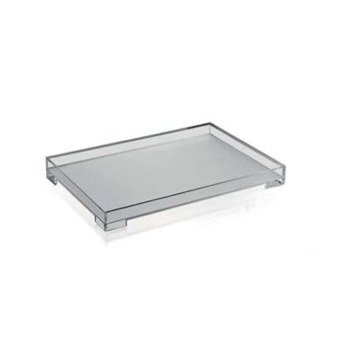 Khay Nhựa Cao Cấp Cỡ Lớn Guzzini L Tray Essence Sky grey