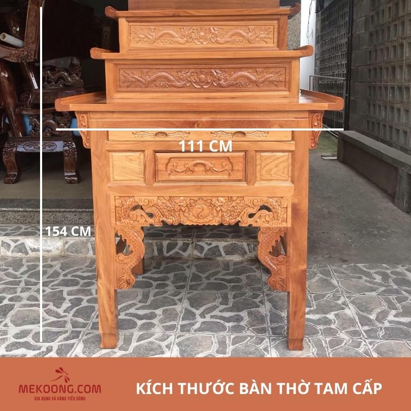 kích thước bàn thờ tam cấp