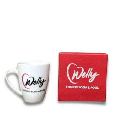 Ly sứ trắng in logo Welly HG