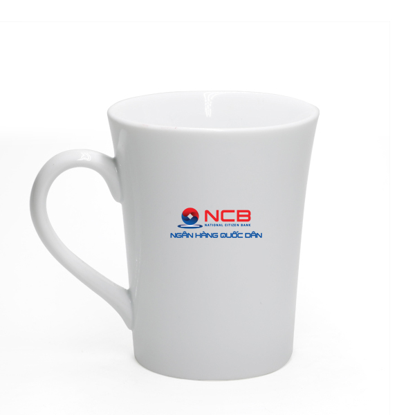 Ly sứ trắng TCT 1015 in logo NCB HG