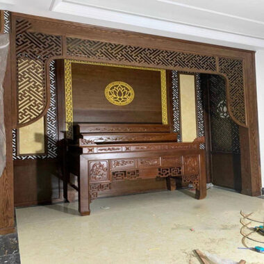 Mẫu Bàn Thờ Gỗ Cao Cấp 3 Tầng