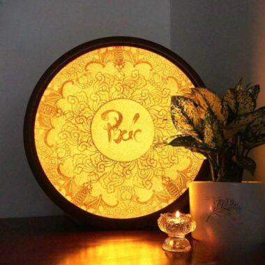 Mẫu Tranh Trúc Chỉ Hoa Sen - TC 15