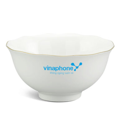 Tô 16 cm – Mẫu Đơn IFP – Chỉ Vàng in logo Vinaphone