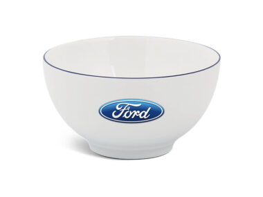 Tô Sứ Trắng Minh Long Camellia 16cm In Logo Ford