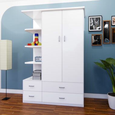 Tủ nhựa QA126 - Kệ trang trí cạnh trái