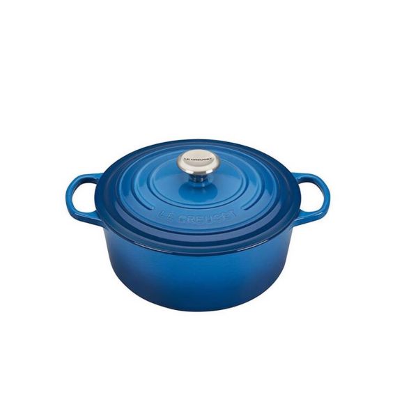 Nồi gang LeCreuset Bräter rund Evo 22cm xanh dương Đồ Đức Nhập Khẩu NDGDDMK13