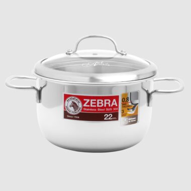 Nồi inox 304 3 đáy Extreme Infinity 22cm nắp kính 4