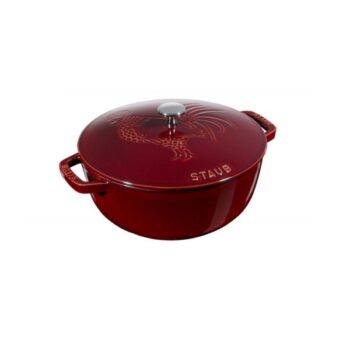 Nồi tròn STAUB RO.COCOTTE G-RE 24CM màu đỏ Của Đức NDGDDMK42