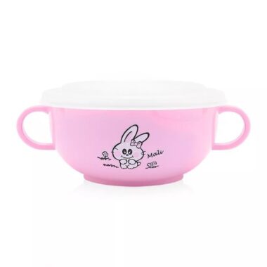 Bộ chén inox 2 lớp có quai; nắp nhựa + muỗng 184287