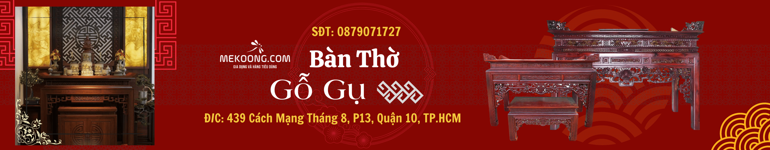 Bàn thờ gỗ gụ