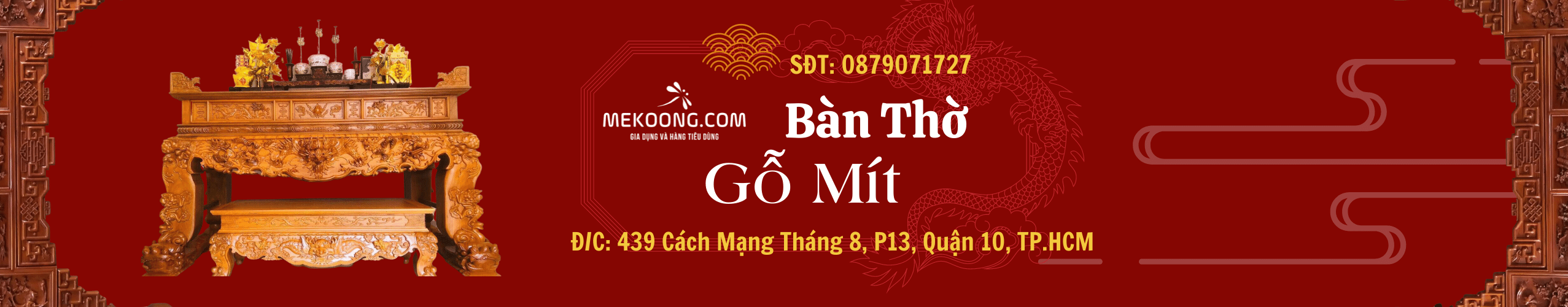 Bàn thờ gỗ mít