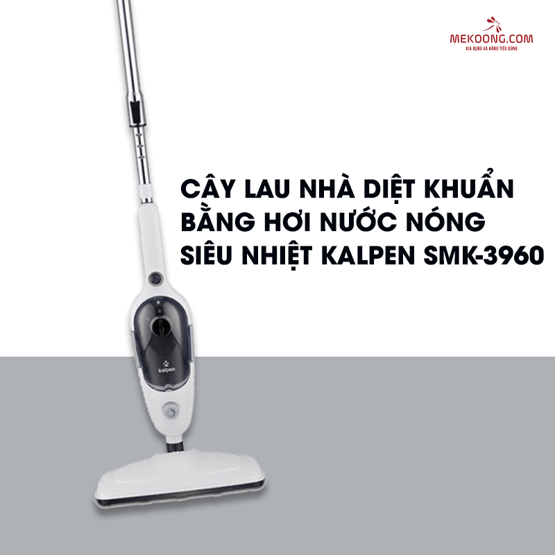 Cây Lau Nhà Diệt Khuẩn Bằng Hơi Nước Nóng Siêu Nhiệt Kalpen SMK-3960