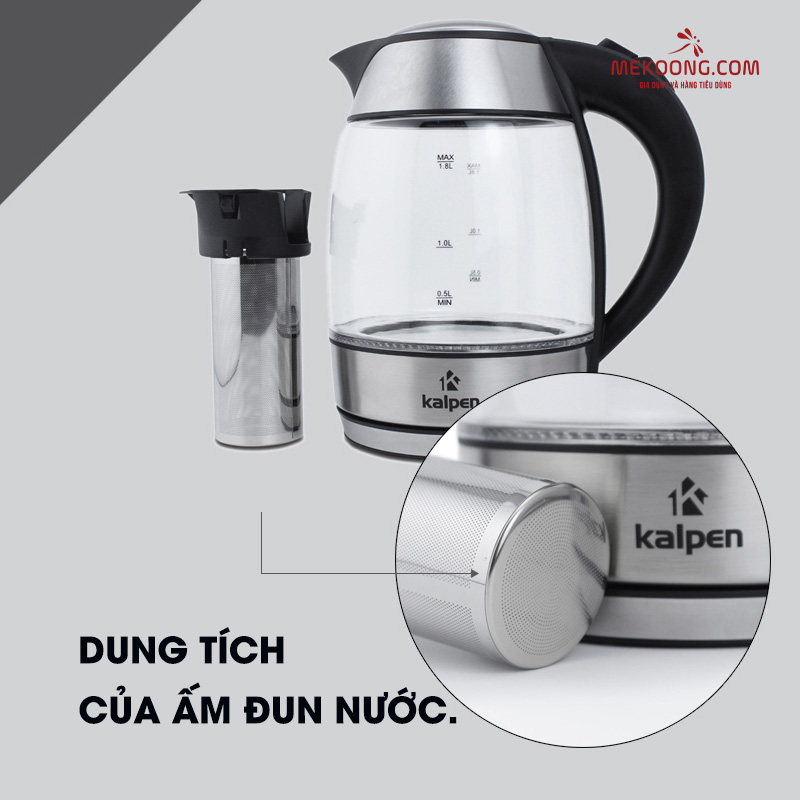 Dung tích của ấm đun nước