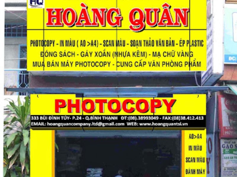 In ấn photocopy Hoàng Quân