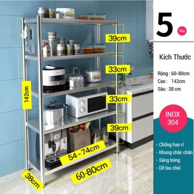 Kệ Inox Lắp Ghép Thông Minh Kalpen
