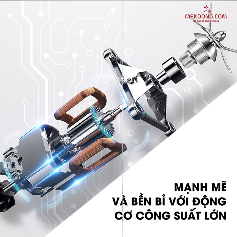 Mạnh mẽ và bền bỉ với động cơ công suất lớn