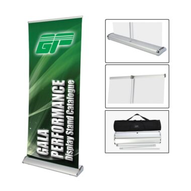 Standee giá cuốn nhựa tốt 80x200