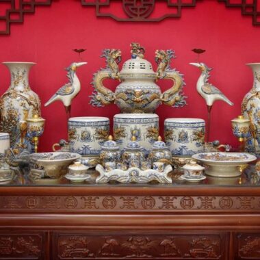 Bàn thờ cúng ngũ sự cao 2m17