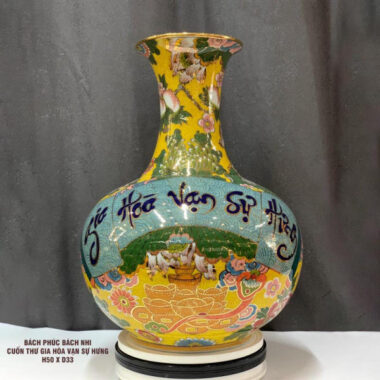 Bình hút tài lộc Bát Tràng bách phúc bách nhi