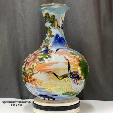 Bình hút tài lộc Bát Tràng BHTL 27