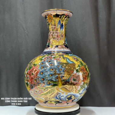 Bình hút tài lộc Bát Tràng BHTL 31